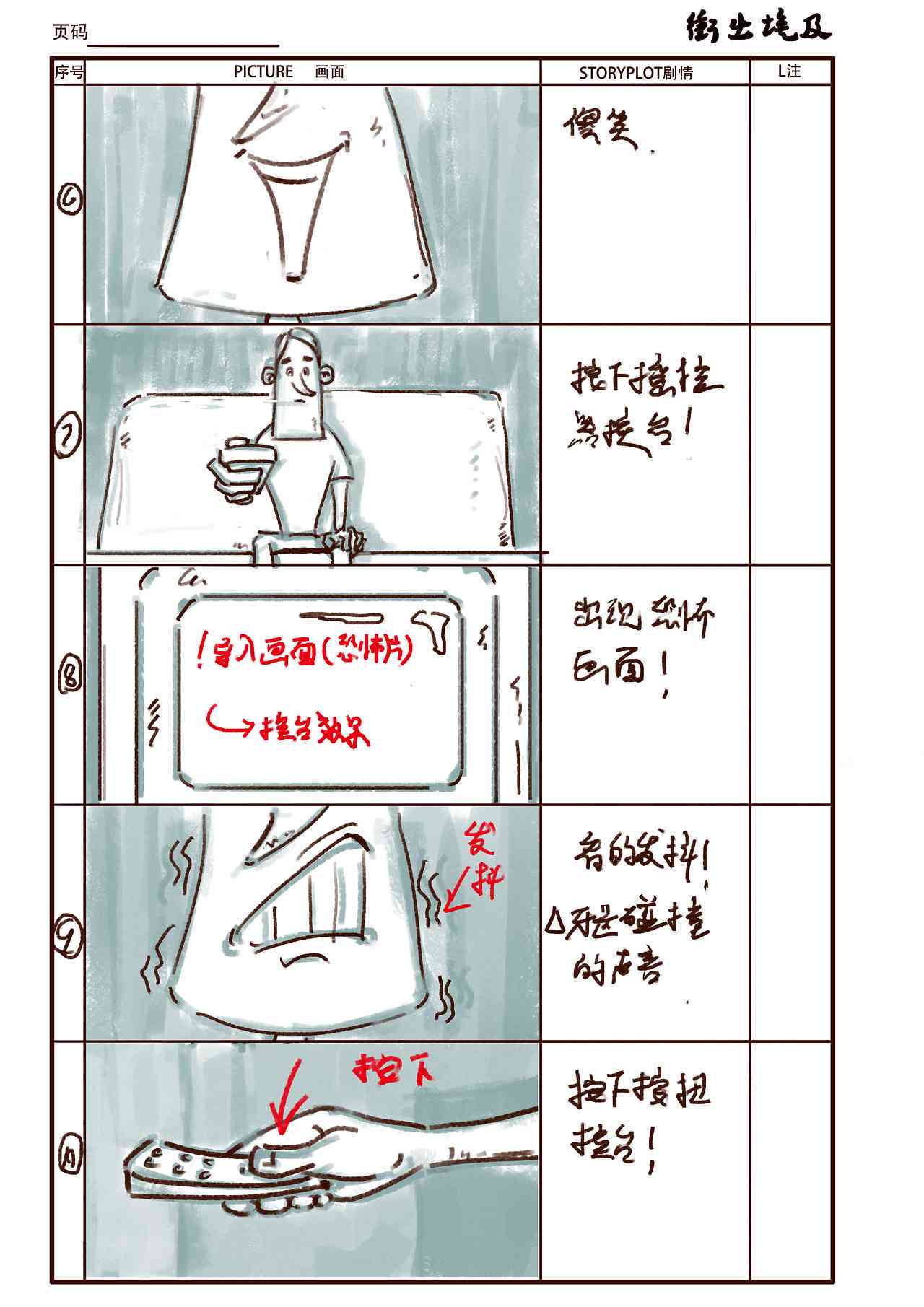 ai分镜头脚本手绘